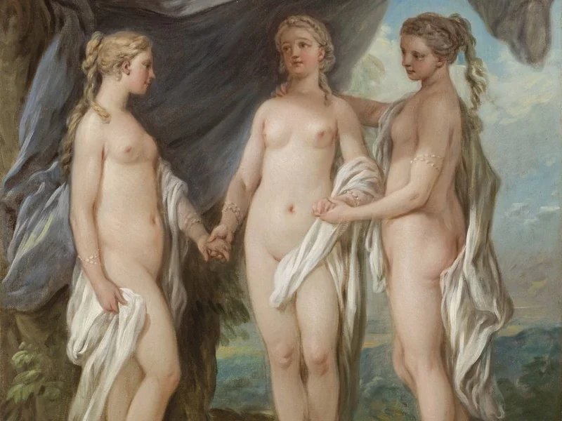 1719-Charles van Loo - Le Tre Grazie, c.1763 - Los Angeles County Museum of Art